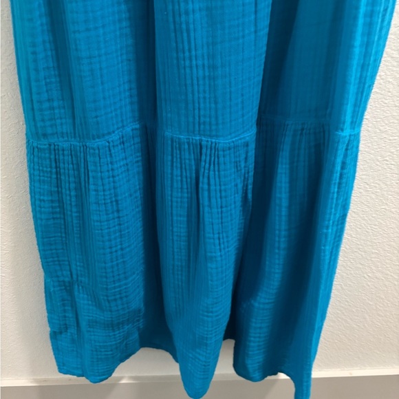 NWT Michael Stars Felicity Gauze Maxi Dress in Blue, Size XS - Picture 10 of 11